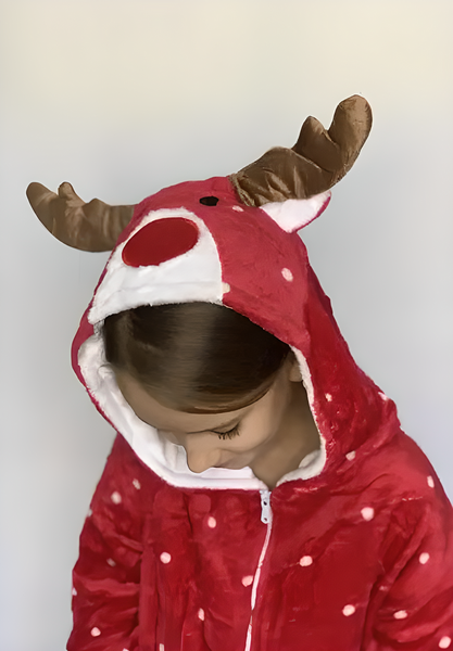 Піжама кігурумі дитяча Різдвяний олень 110 (105-115 см) 159-11 фото