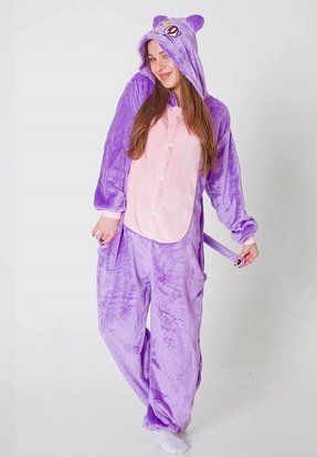 Піжама кігурумі Кішка Місяць фіолетова L (165-175 см) 173-3 фото
